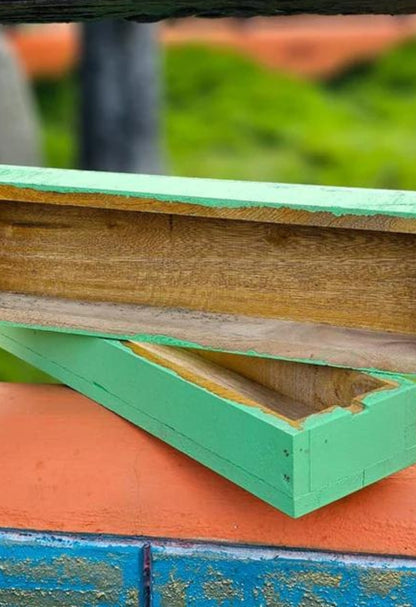 Wooden Stingless Honey Bee Box: Your Sanctuary for Native Pollinators