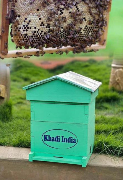 Honey Bee Colony with Wooden Beehive (Ideal for Beginners & Experts) - Pack of 50 Pieces