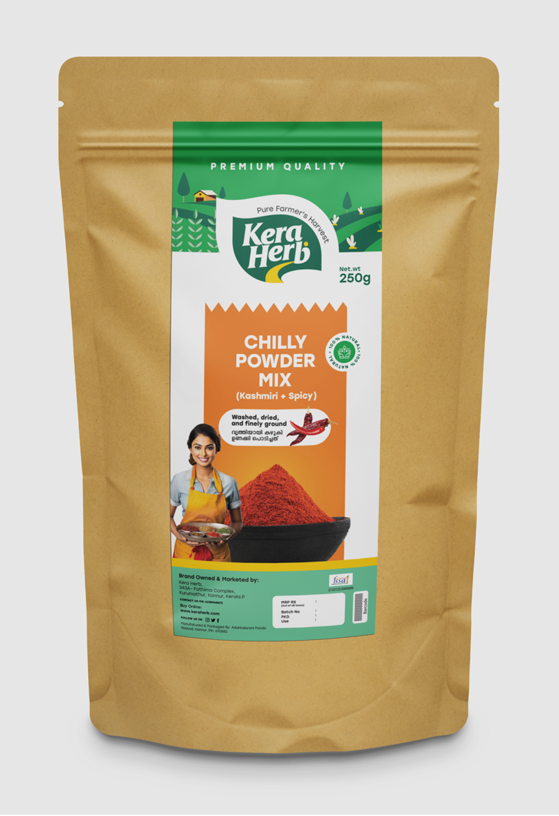 Special Chilli Mix  Powder (Kashmiri + Guntur Chilli) - Washed, Dried and Finely Ground