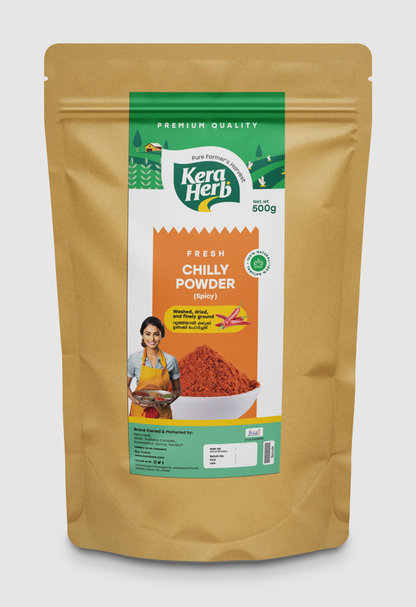 Fresh Chilli Powder (Spicy) - Washed, Dried and Finely Ground