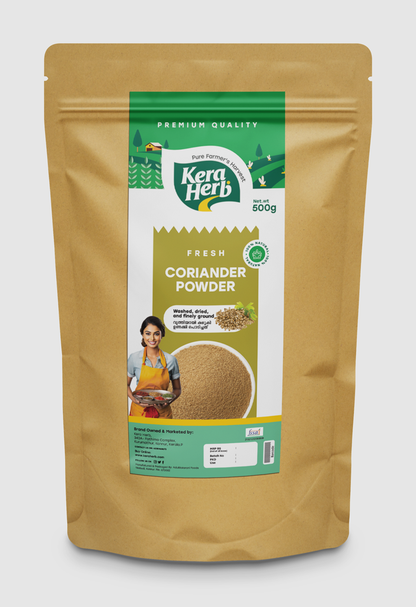 Fresh Coriander Powder - Washed, Dried and Finely Ground