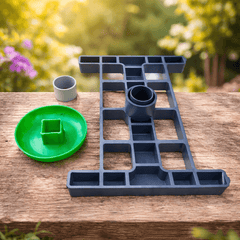 Stingless Bee Hive Stand Top Set (3-Piece Fiber Mount)