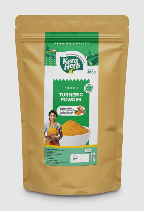 Fresh Turmeric Powder - Washed, Dried and Finely Ground